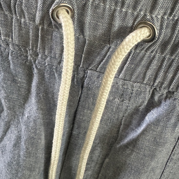 Athleta Cabo Linen Jogger Chambray Texture Size 8 TALL - Picture 7 of 16